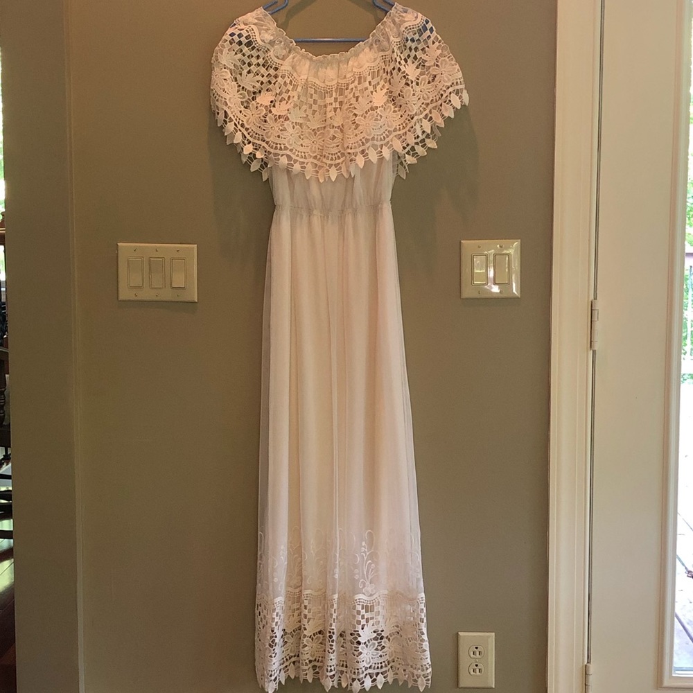 Chelsea and Violet lace maxi